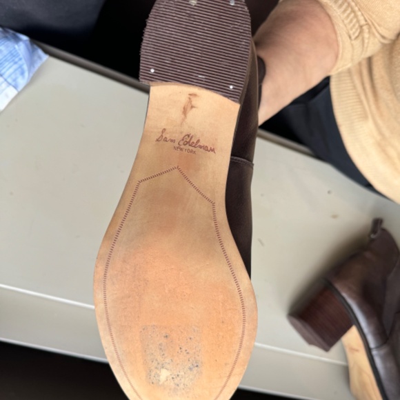 Sam Edelman Brown Suede Chelsea Ankle Boots Sz 12 M - Picture 3 of 4